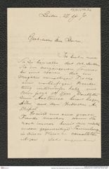 Nachlass Franz Steindachner, Brief von A. A. W. Hubrecht an Franz Steindachner (27.12.1876), Inv.Nr. 243.02, Seite 1